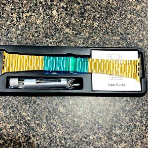 STIROLL Thin Gold Color Band for Apple Watch